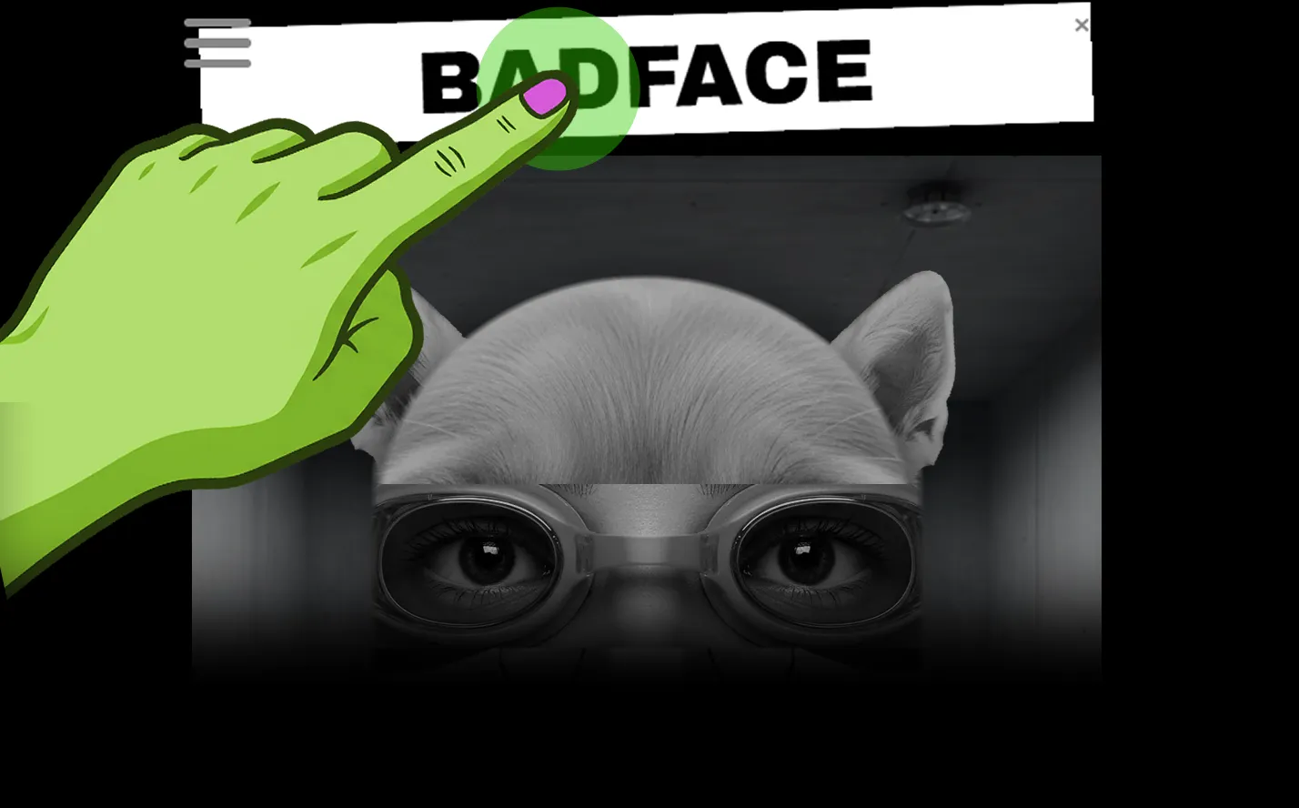 Tap the logo text