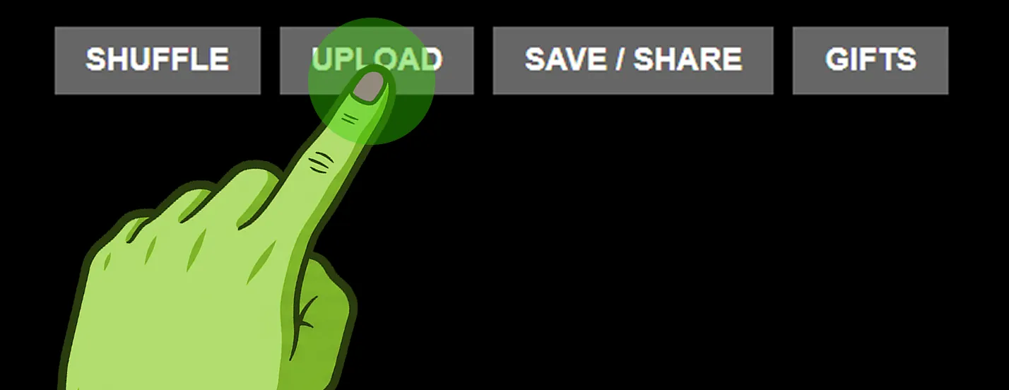 Upload button