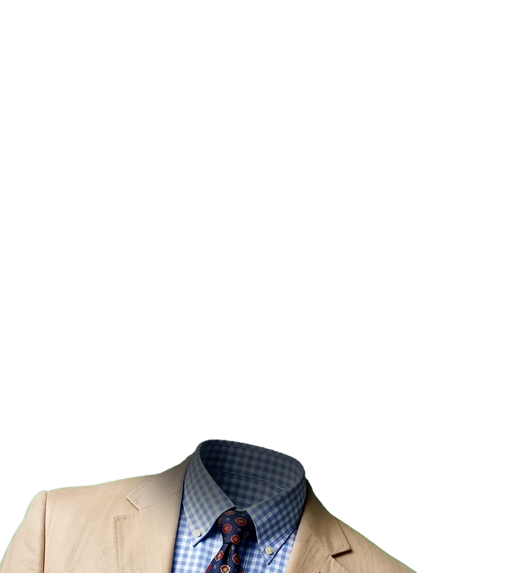 Tan suit